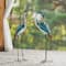 Glitzhome® Metal Standing Crane Garden Statue with Stakes Set
